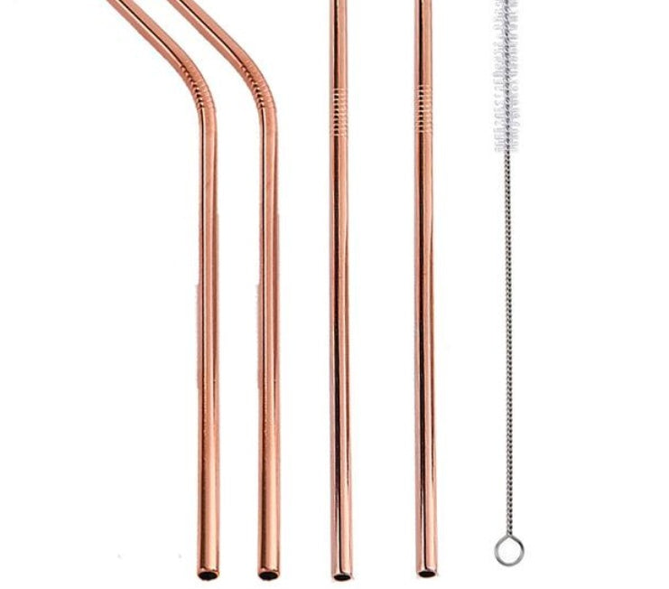 Colourful Reusable Stainless Steel Straws EX-STOCK Canada