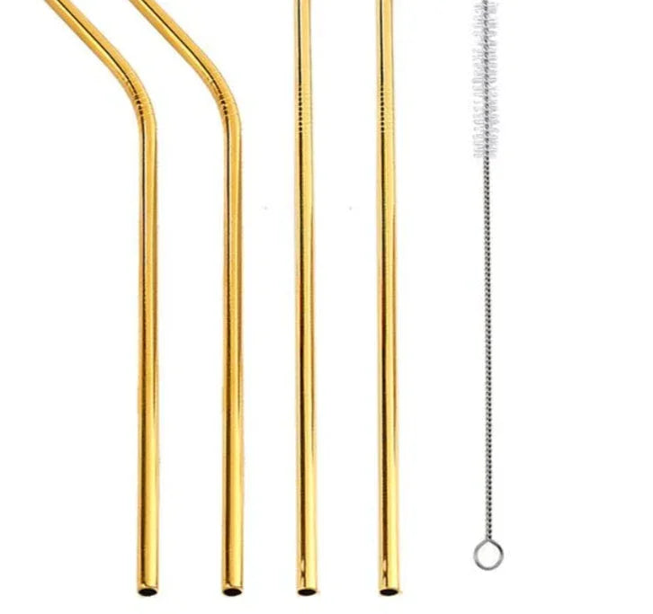 Colourful Reusable Stainless Steel Straws EX-STOCK Canada