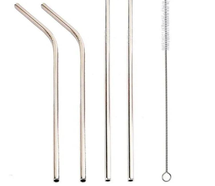 Colourful Reusable Stainless Steel Straws EX-STOCK Canada