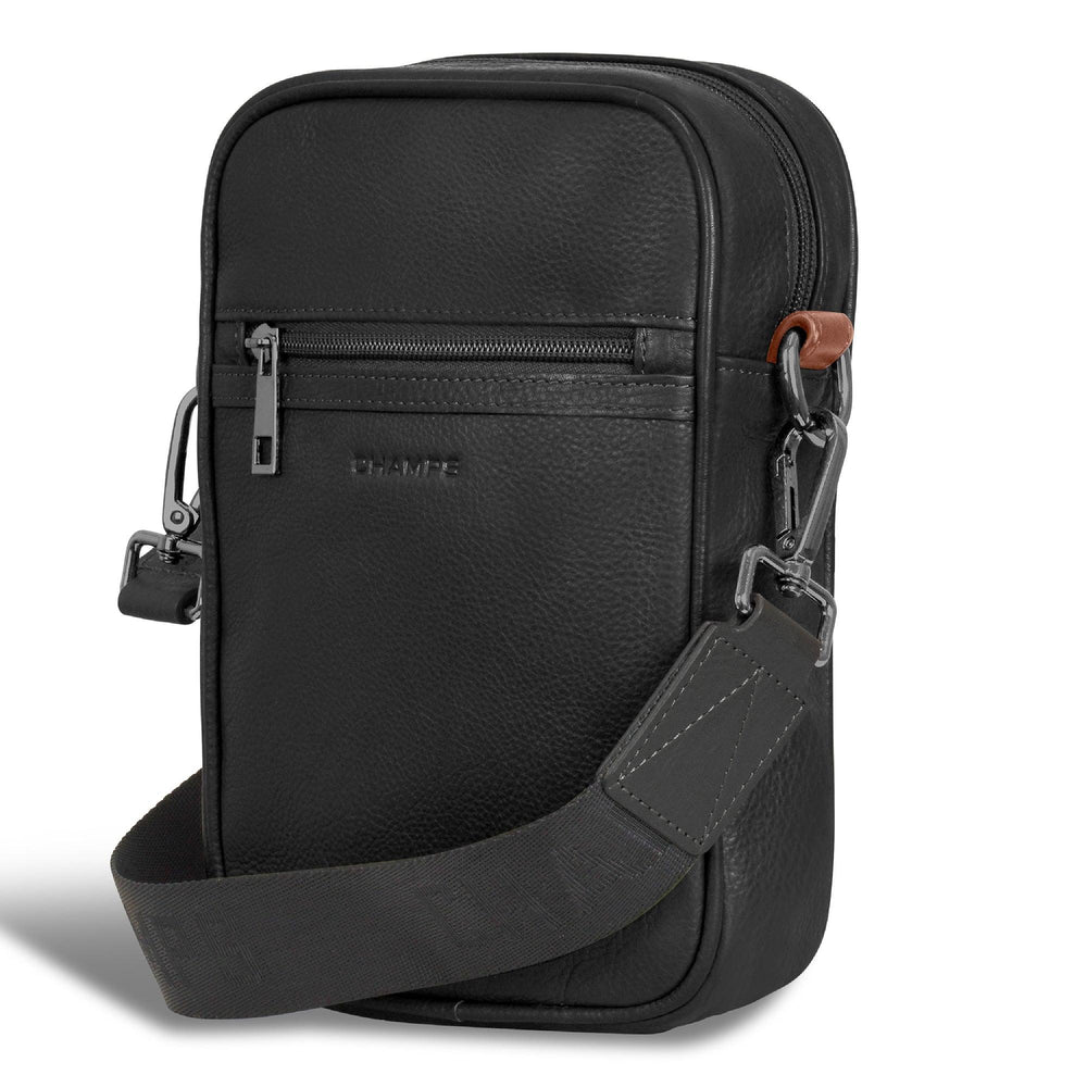 Sac bandoulière vertical en cuir / onyxEX-STOCK Canada