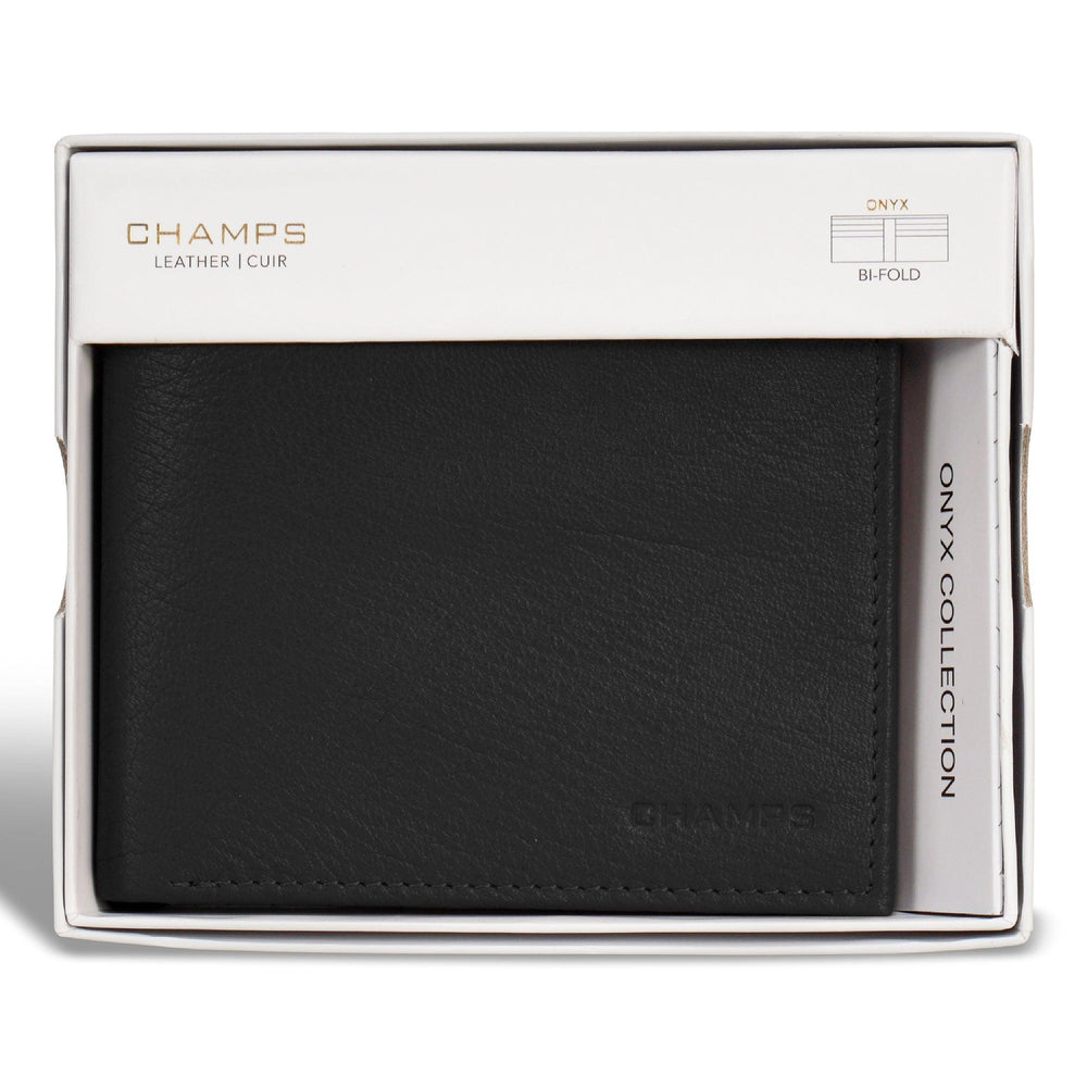 Onyx / Leather Bi-Fold Wallet EX-STOCK Canada