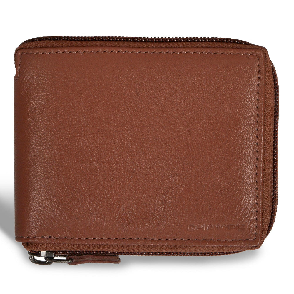 Portefeuille zippé autour en cuir / OnyxEX-STOCK Canada