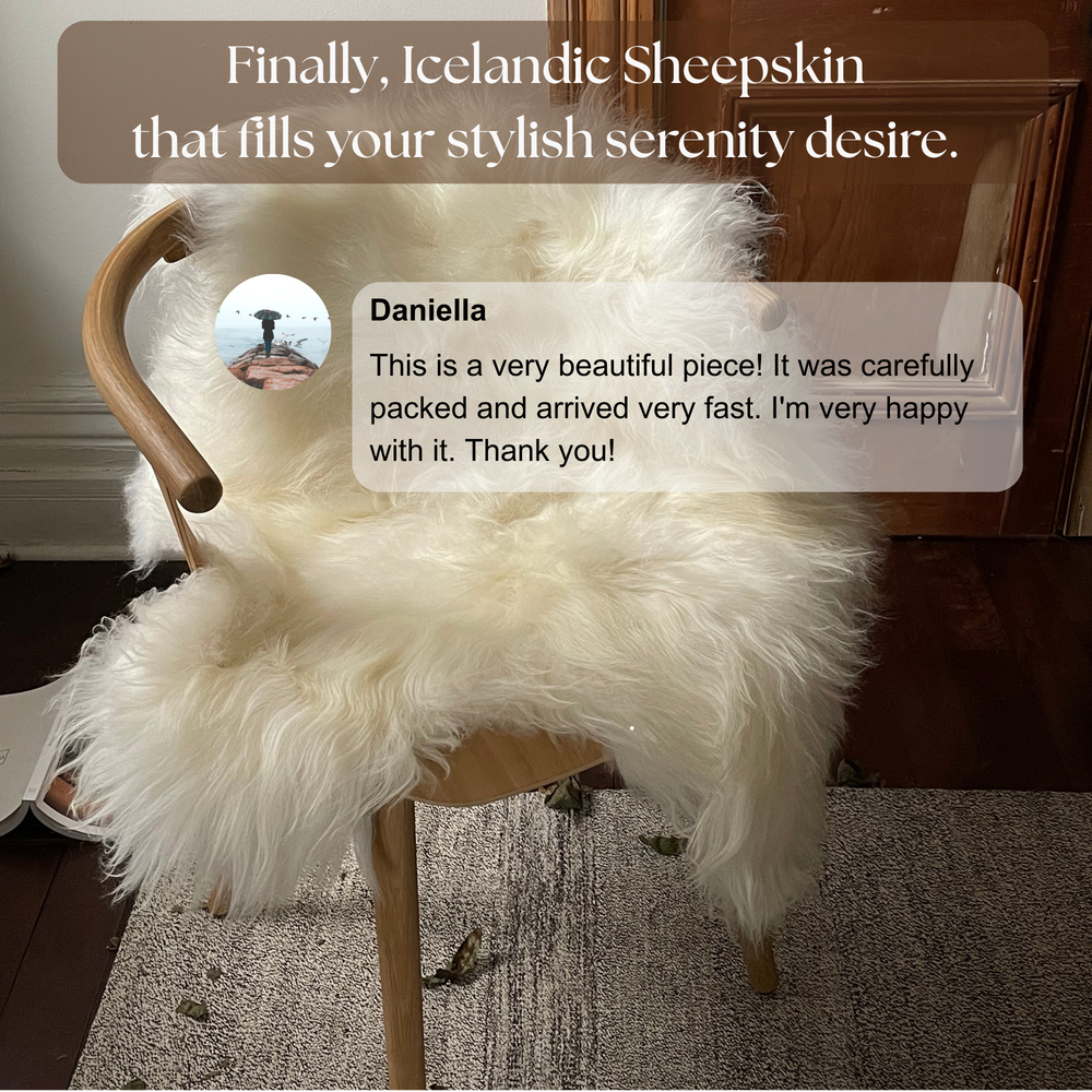 جلد خروف إيسلندي أبيضEX-STOCK Canada