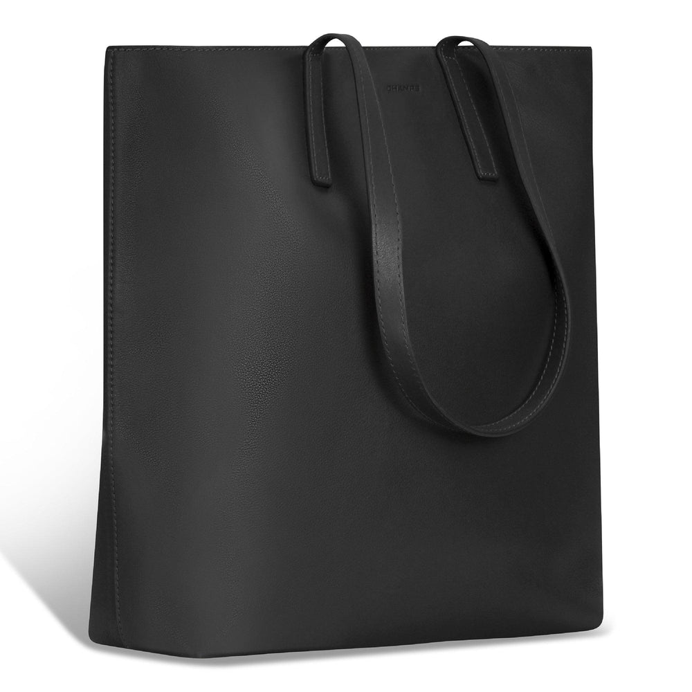 Onyx / Leather Vertical Tote EX-STOCK Canada