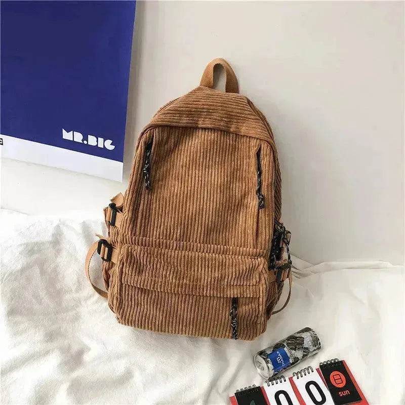 Cartable en velours côtelé, élève de collège, collégien - EX-STOCK Canada