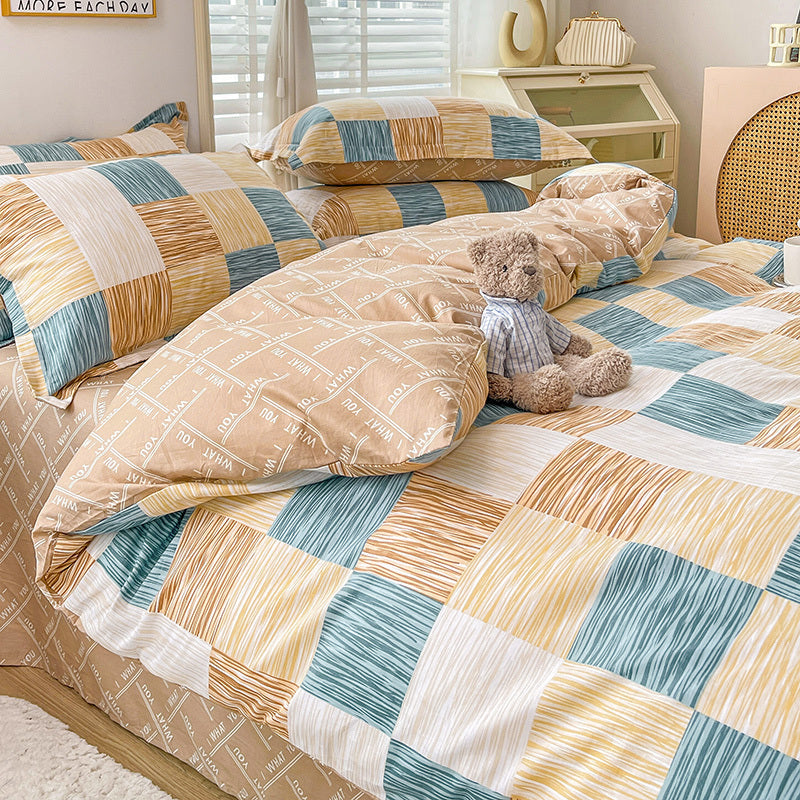 Cotton Duvet Cover Sheet Dormitory Three Piece Bedding Set EX-STOCK Canada