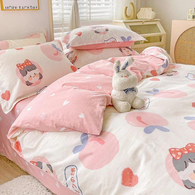 Cotton Duvet Cover Sheet Dormitory Three Piece Bedding Set EX-STOCK Canada