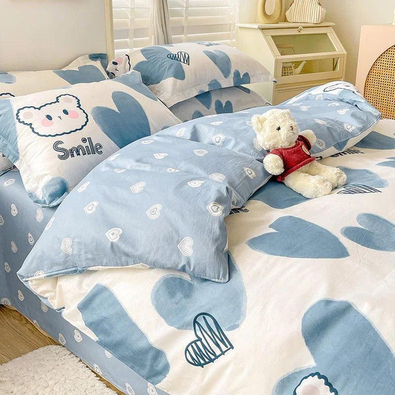 Cotton Duvet Cover Sheet Dormitory Three Piece Bedding Set EX-STOCK Canada