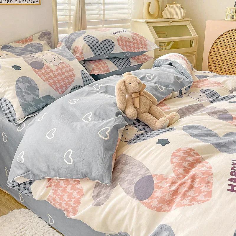 Cotton Duvet Cover Sheet Dormitory Three Piece Bedding Set EX-STOCK Canada