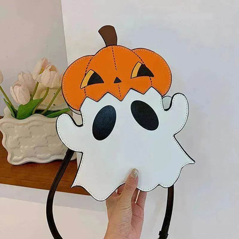 Creative 3D Pumpkin Ghost Shoulder Bag: Cute Women's Purse - EX-STOCK Canada
