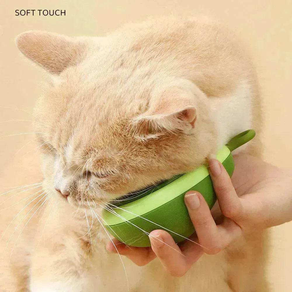 Creative Cat Grooming Comb Portable Massage Brush One-Button Remove Floating Hair Scraper Cats Dogs Pet Self Cleaning Tool Accessories - EX-STOCK Canada