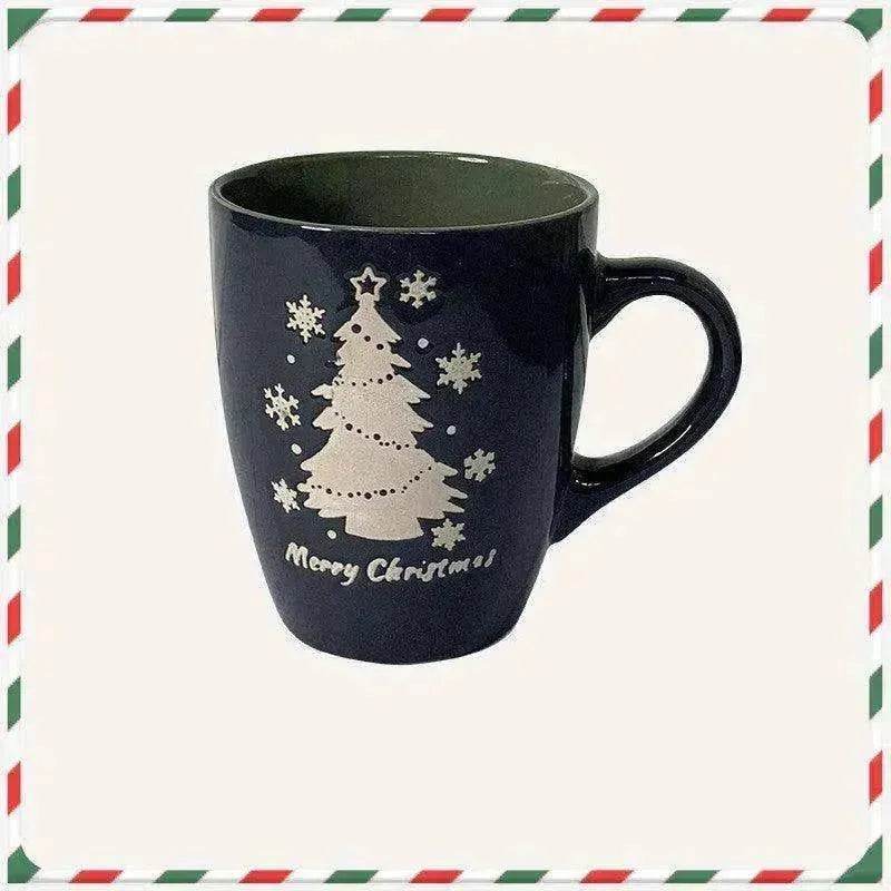 Creative Cute Cartoon Snowman Santa Claus Ceramic Cup Christmas Mug Small Gifts - EX-STOCK Canada
