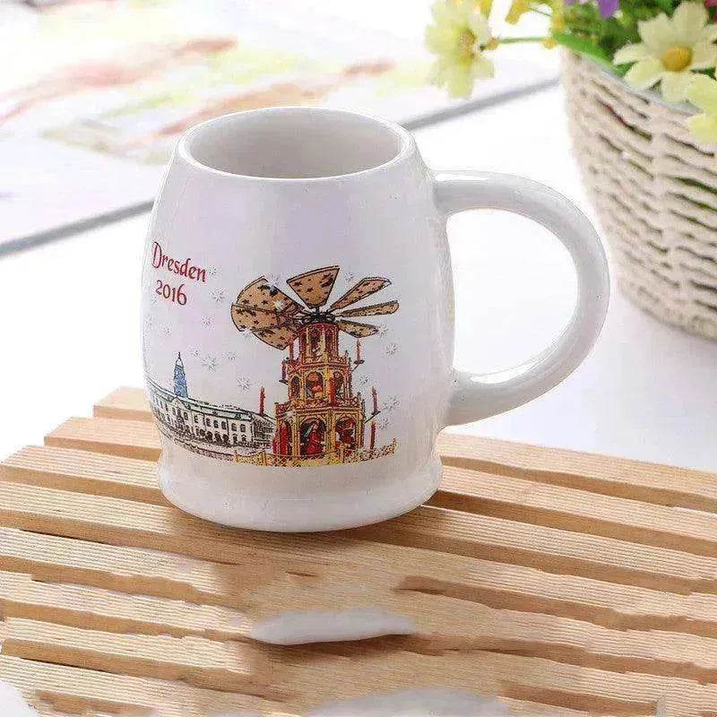 Creative Cute Cartoon Snowman Santa Claus Ceramic Cup Christmas Mug Small Gifts - EX-STOCK Canada