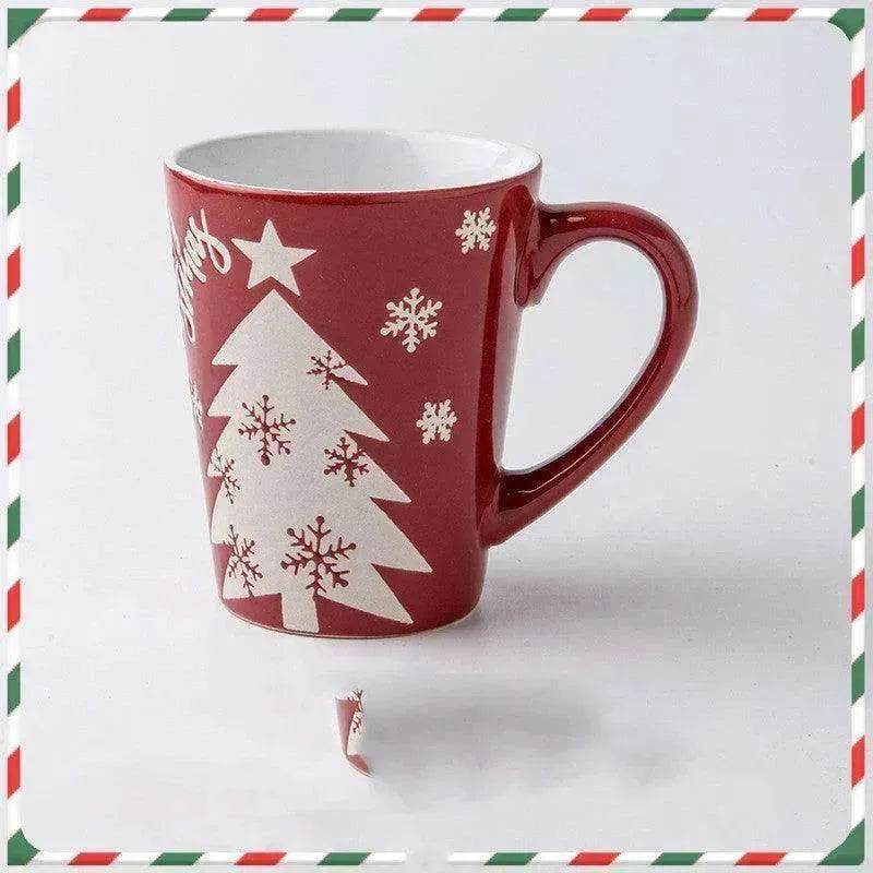 Creative Cute Cartoon Snowman Santa Claus Ceramic Cup Christmas Mug Small Gifts - EX-STOCK Canada