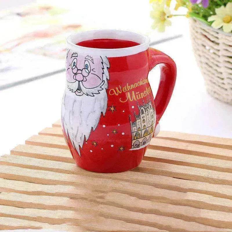 Creative Cute Cartoon Snowman Santa Claus Ceramic Cup Christmas Mug Small Gifts - EX-STOCK Canada