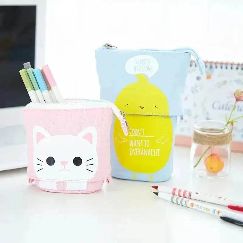 Creative student stationery canvas pencil bag - EX-STOCK Canada