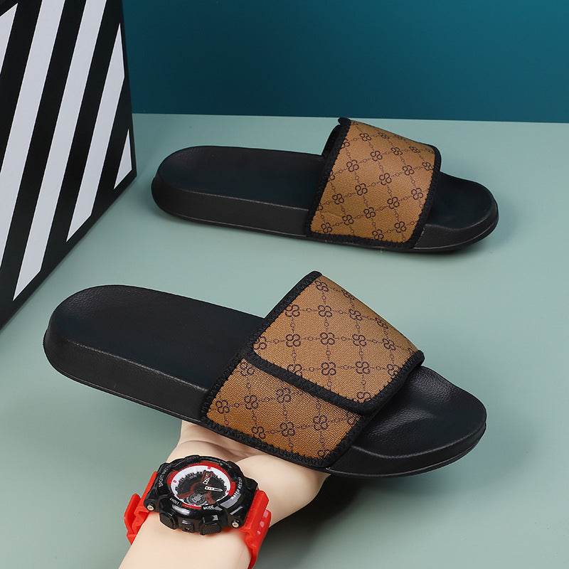 Cross-border Slippers Summer Outdoor Wear Niche High-grade Velcro Non-slip Beach Flip-flops Men EX-STOCK CANADA