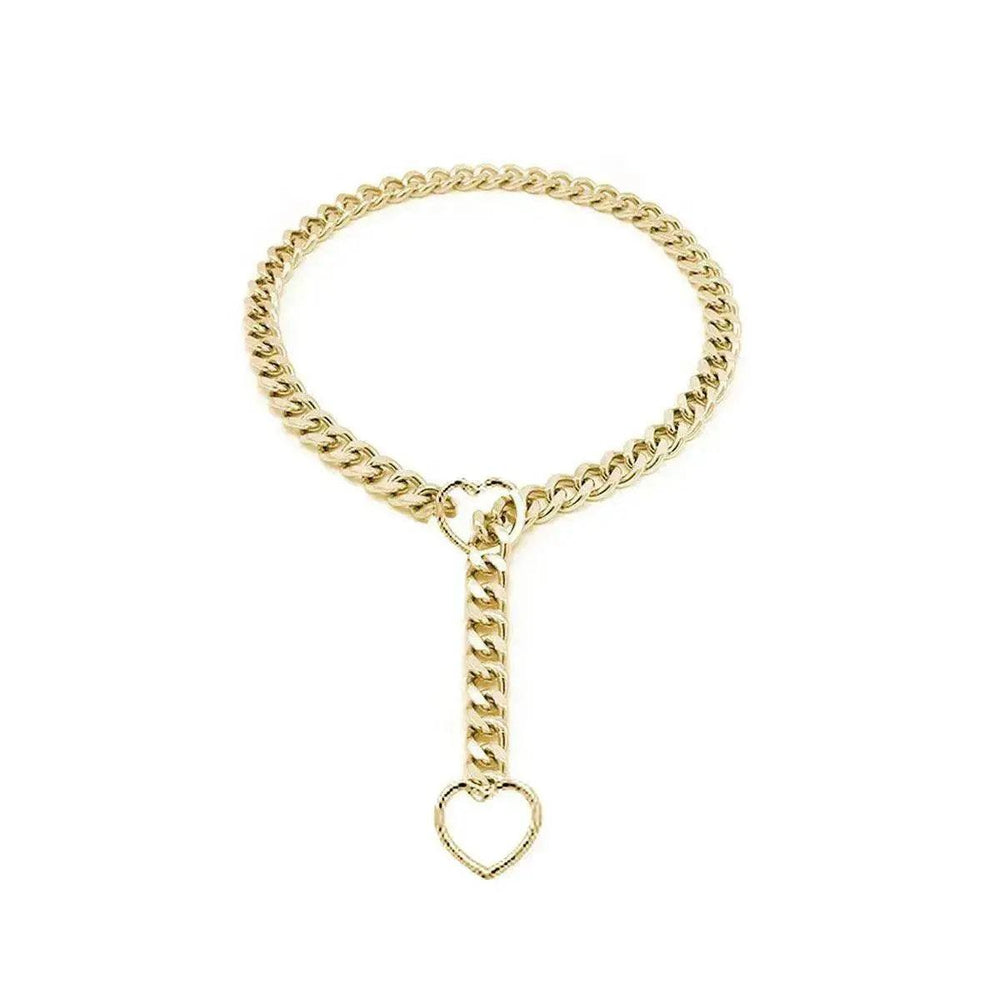 Collier cubain ajustable en forme de cœur - EX-STOCK Canada