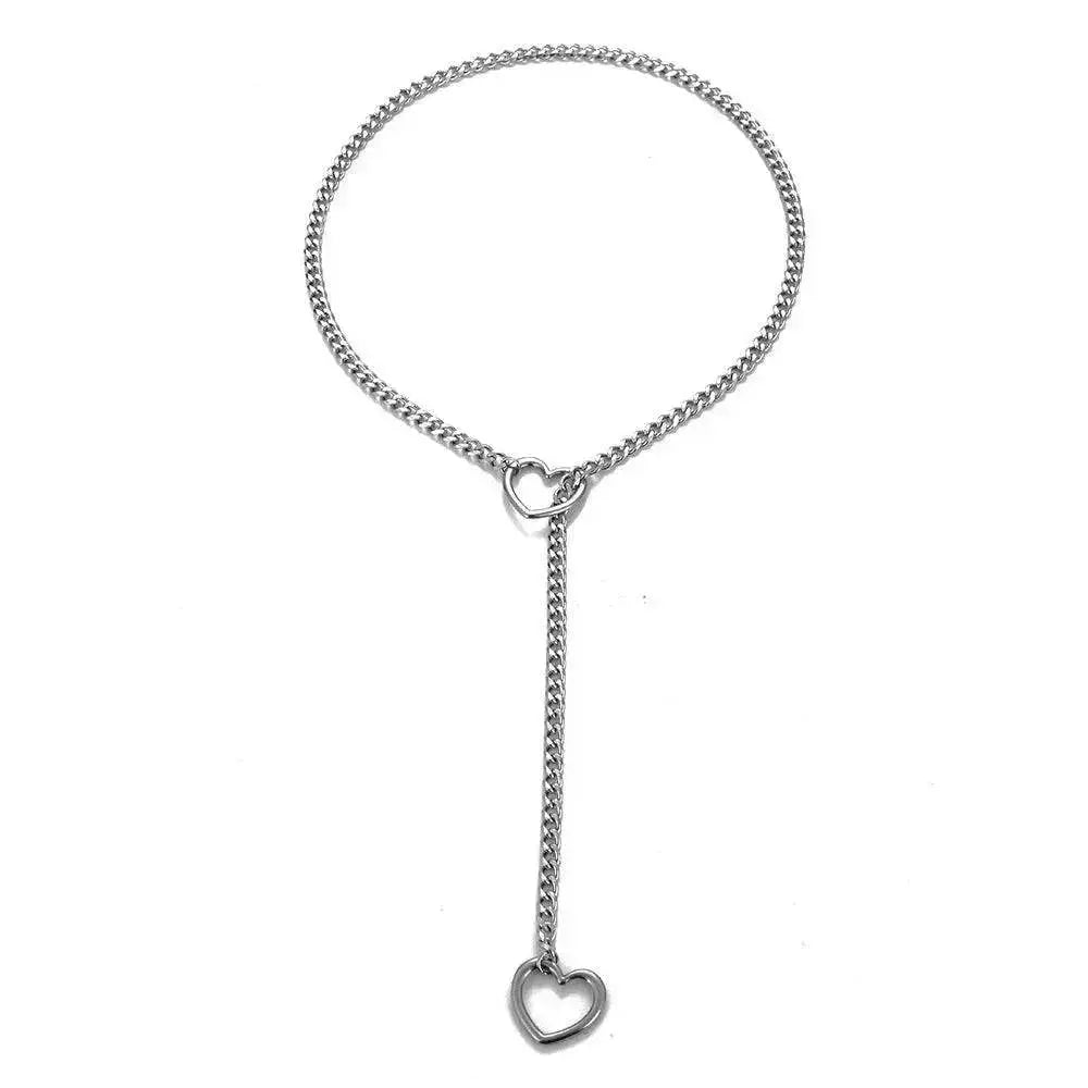 Collier cubain ajustable en forme de cœur - EX-STOCK Canada