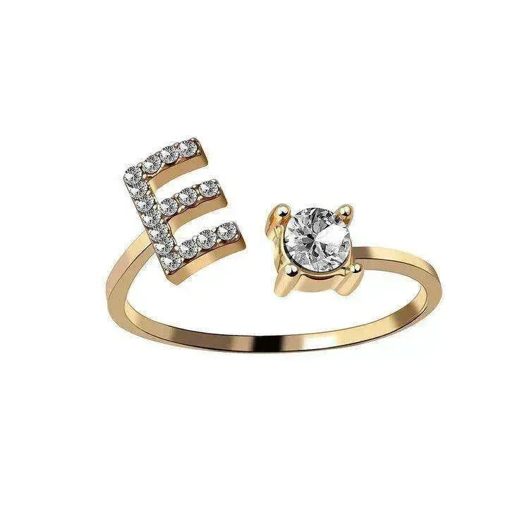 Bague personnalisable à 26 lettres : Bijou à la mode et élégant - EX-STOCK CANADA