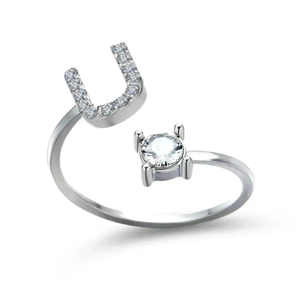 Bague personnalisable à 26 lettres : Bijou à la mode et élégant - EX-STOCK CANADA
