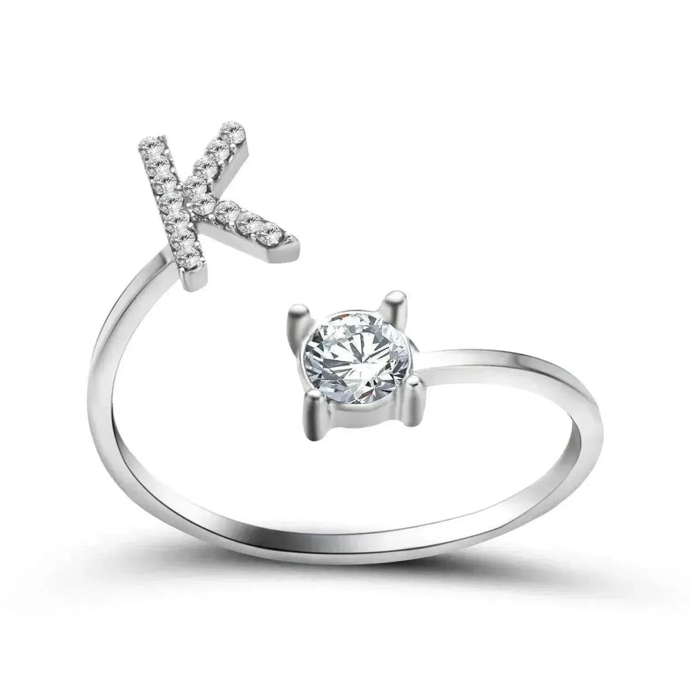 Bague personnalisable à 26 lettres : Bijou à la mode et élégant - EX-STOCK CANADA