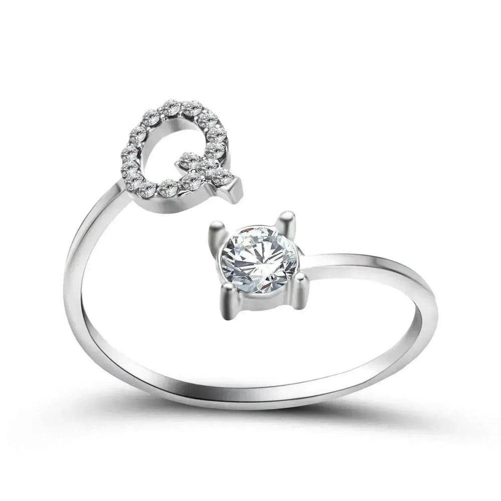 Bague personnalisable à 26 lettres : Bijou à la mode et élégant - EX-STOCK CANADA