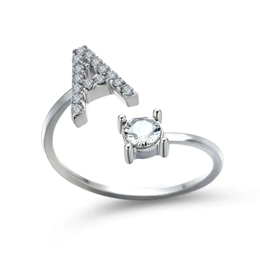Bague personnalisable à 26 lettres : Bijou à la mode et élégant - EX-STOCK CANADA