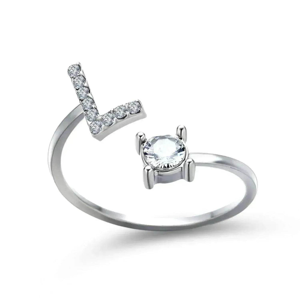 Bague personnalisable à 26 lettres : Bijou à la mode et élégant - EX-STOCK CANADA