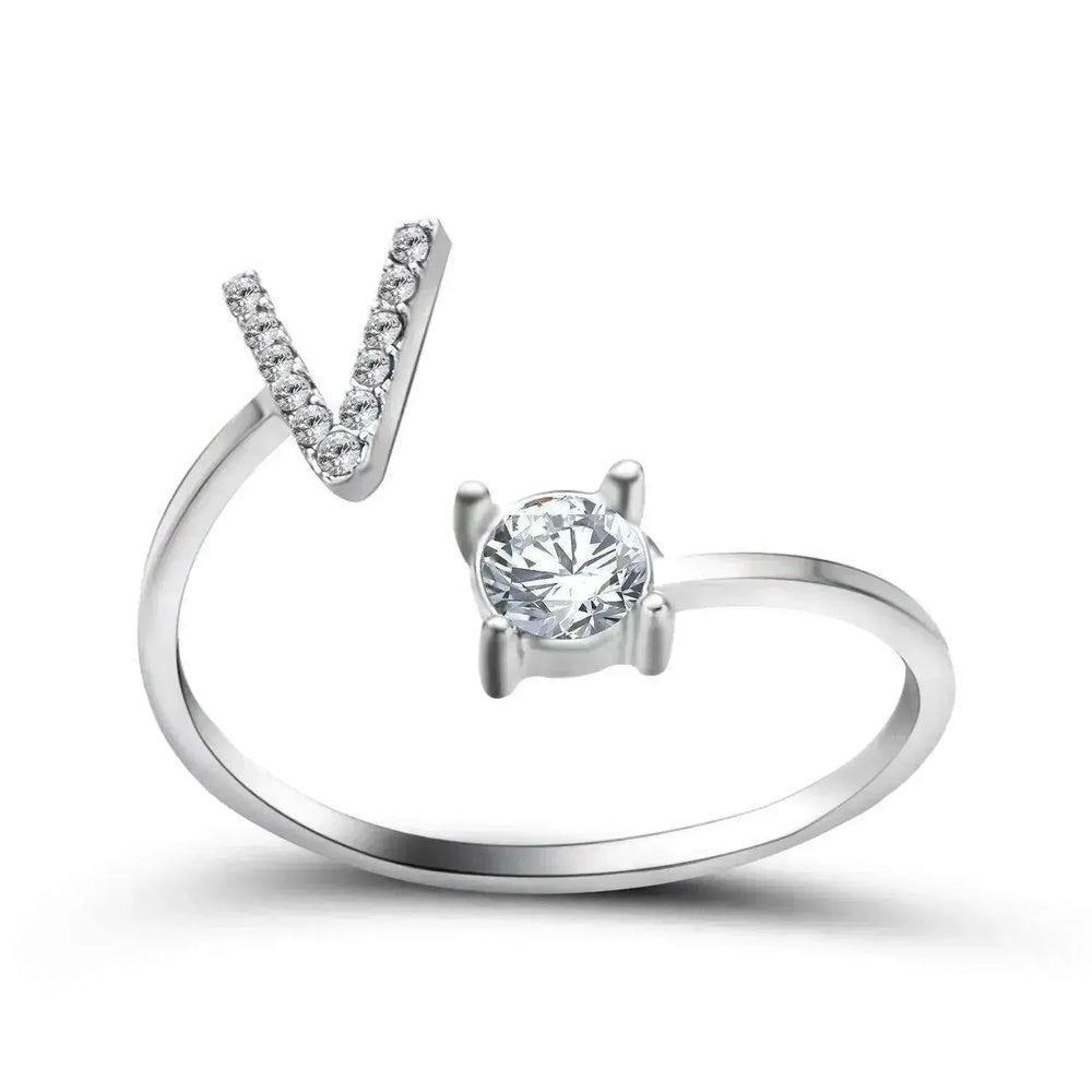 Bague personnalisable à 26 lettres : Bijou à la mode et élégant - EX-STOCK CANADA
