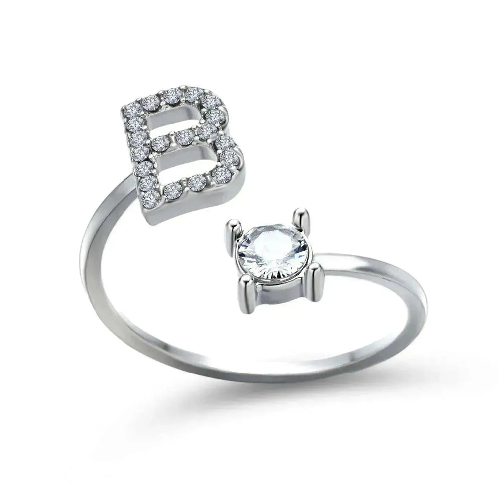 Bague personnalisable à 26 lettres : Bijou à la mode et élégant - EX-STOCK CANADA
