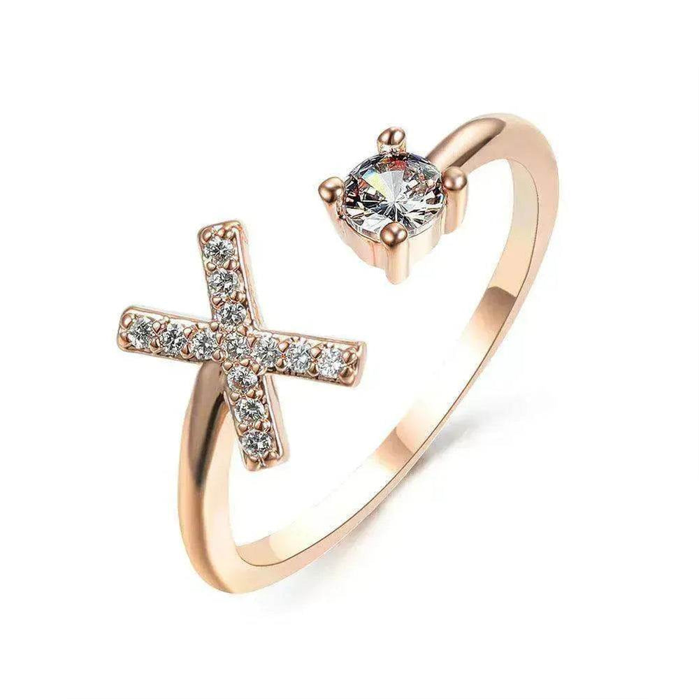Bague personnalisable à 26 lettres : Bijou à la mode et élégant - EX-STOCK CANADA