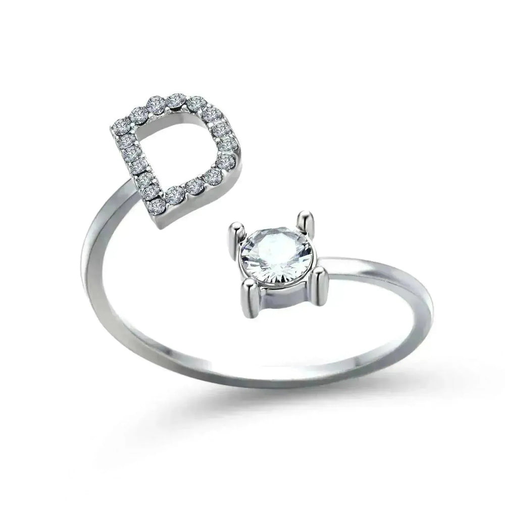 Bague personnalisable à 26 lettres : Bijou à la mode et élégant - EX-STOCK CANADA