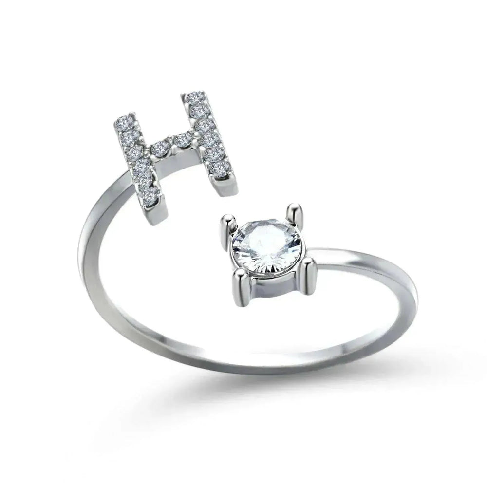 Bague personnalisable à 26 lettres : Bijou à la mode et élégant - EX-STOCK CANADA