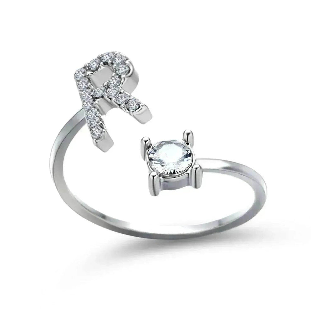 Customizable 26-Letter Ring: Fashionable & Elegant Jewelry - EX-STOCK Canada