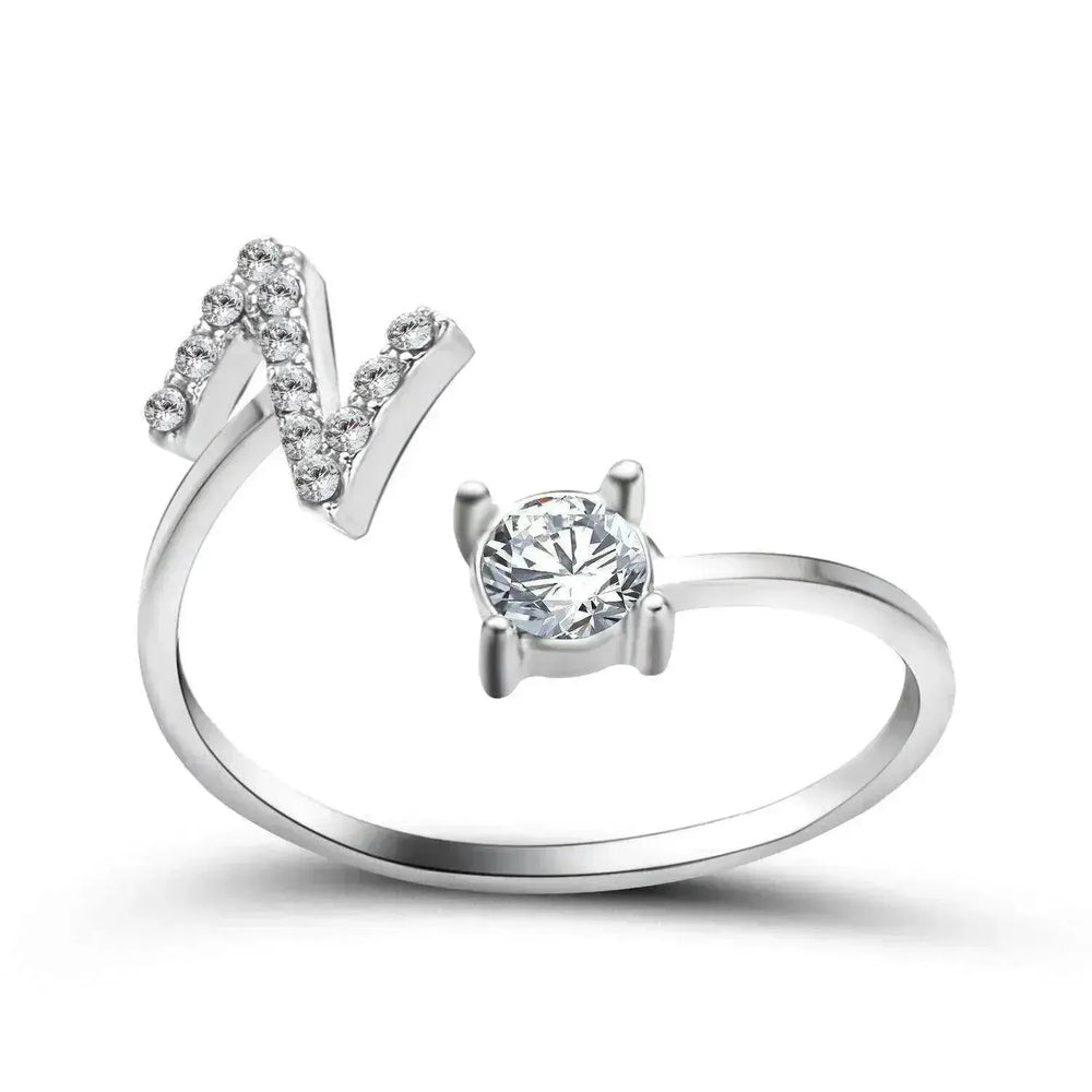 Bague personnalisable à 26 lettres : Bijou à la mode et élégant - EX-STOCK CANADA