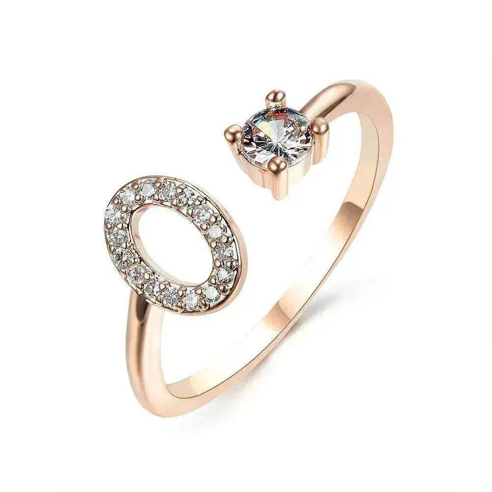Bague personnalisable à 26 lettres : Bijou à la mode et élégant - EX-STOCK CANADA