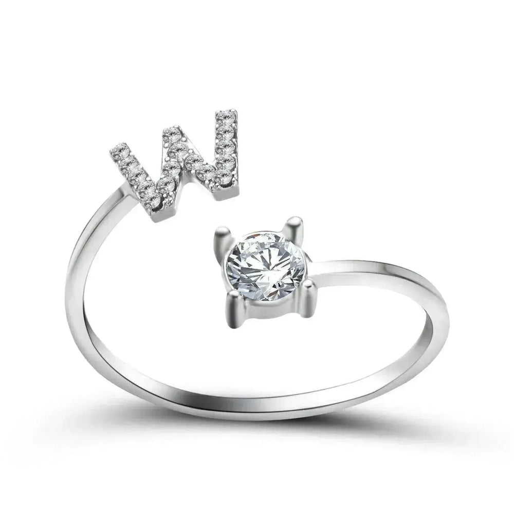 Bague personnalisable à 26 lettres : Bijou à la mode et élégant - EX-STOCK CANADA