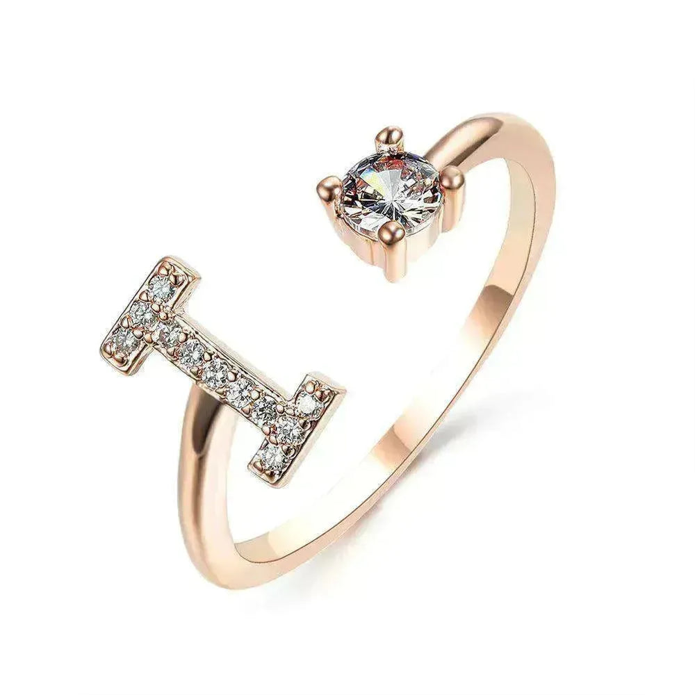 Bague personnalisable à 26 lettres : Bijou à la mode et élégant - EX-STOCK CANADA