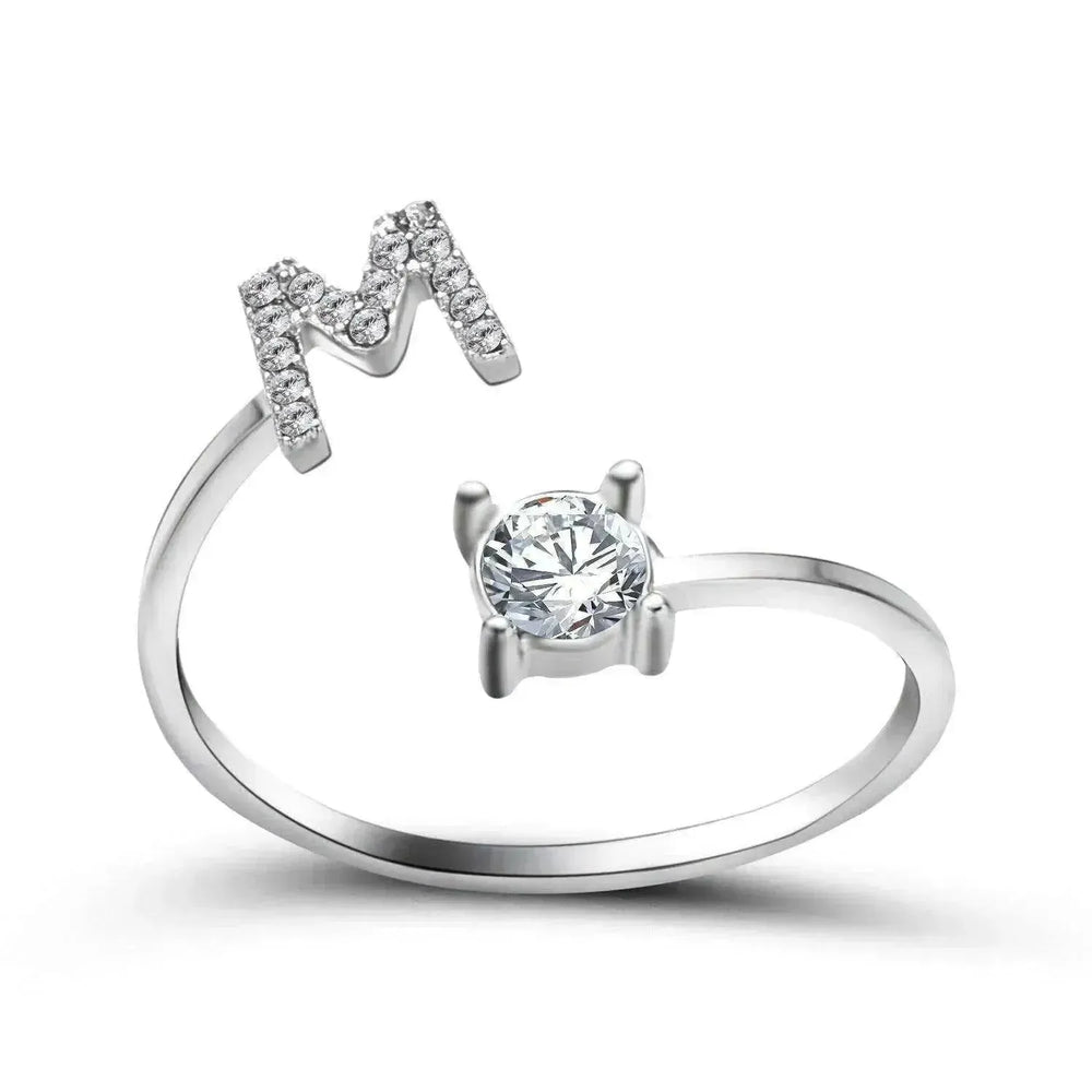 Bague personnalisable à 26 lettres : Bijou à la mode et élégant - EX-STOCK CANADA
