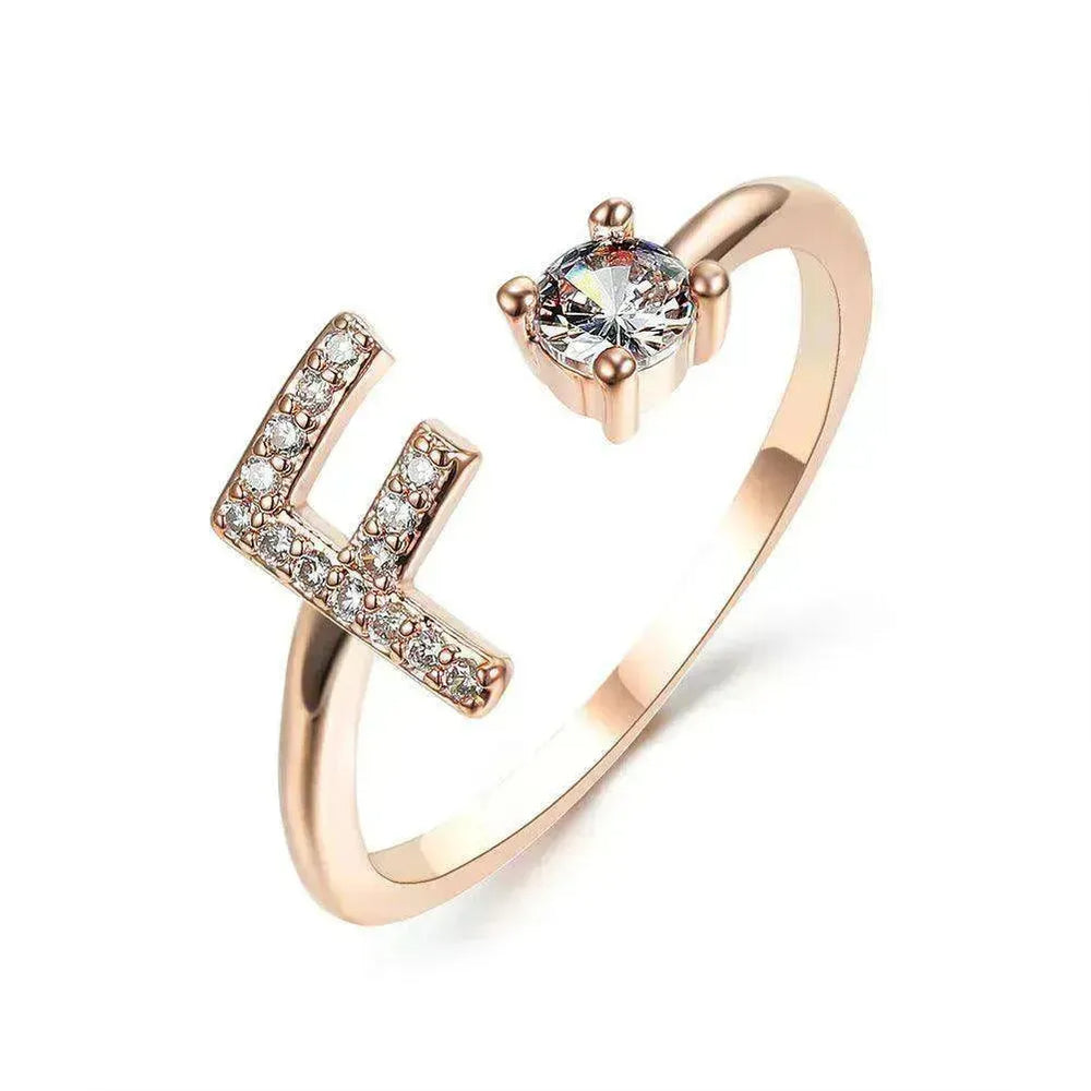 Bague personnalisable à 26 lettres : Bijou à la mode et élégant - EX-STOCK CANADA
