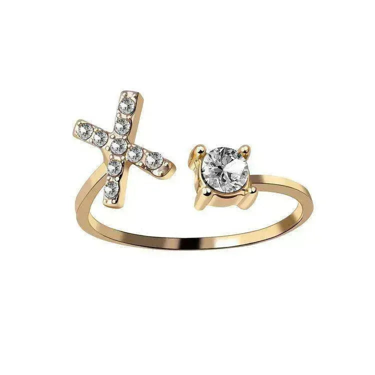 Bague personnalisable à 26 lettres : Bijou à la mode et élégant - EX-STOCK CANADA