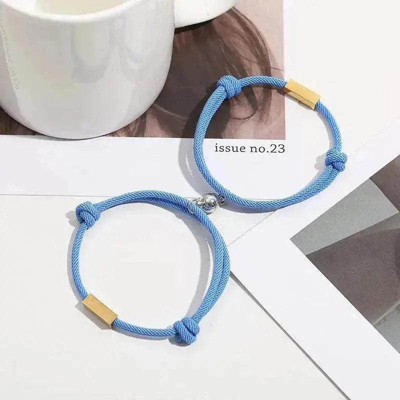 Bracelet personnalisé avec nom Bracelet Aimant Amour Éternel Acier Inoxydable Bracelet pour Couples - EX-STOCK Canada