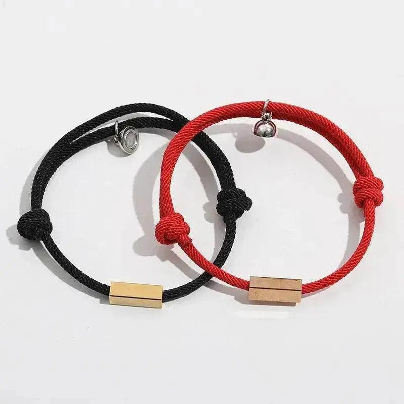 Bracelet personnalisé avec nom Bracelet Aimant Amour Éternel Acier Inoxydable Bracelet pour Couples - EX-STOCK Canada