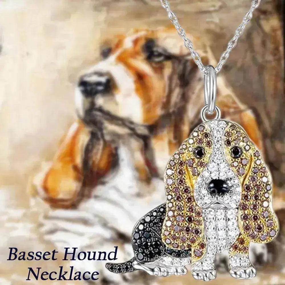 Collier pendentif adorable avec chien ample EX-STOCK Canada