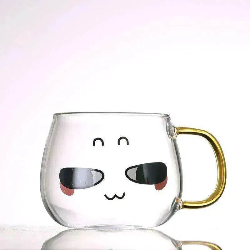 Cute Glass Expression Coffee Cup Mug - EX-STOCK Canada