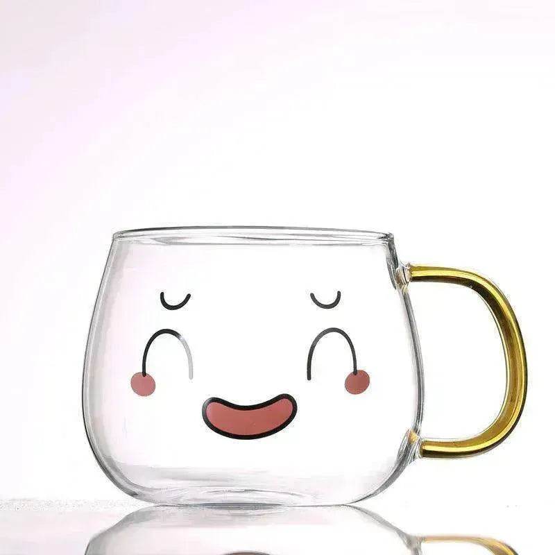 Cute Glass Expression Coffee Cup Mug - EX-STOCK Canada