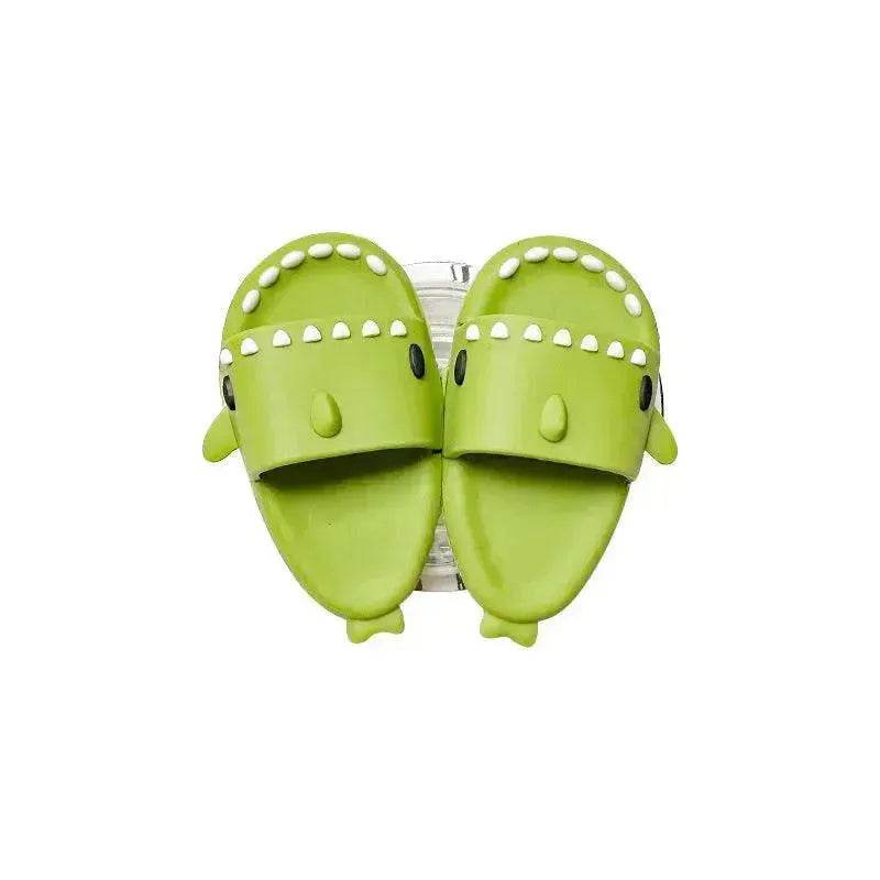 Cute Little Shark Simulation Slippers Phone Case Airbag Bracket Adhesive Retractable Watch Binge-watching Net Class Support Frame - EX-STOCK Canada