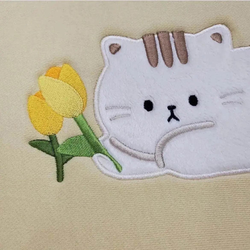 Sac de rangement pour ordinateur portable et tablette avec chaton tulipe mignon - EX-STOCK Canada