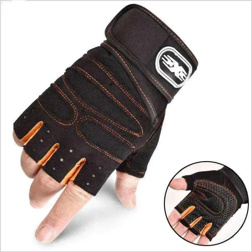 Gants de cyclisme à demi-doigt respirants et élastiques pour la salle de sport - EX-STOCK CANADA